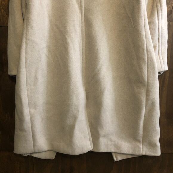 Banana Republic Womens Coat Tan Full Length Timeless Topcoat Wool Blend Medium - Picture 12 of 13